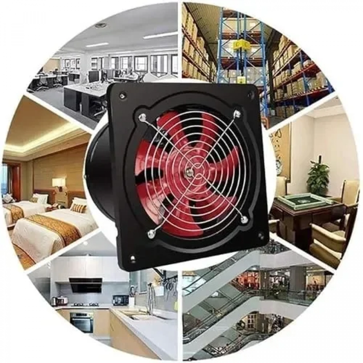 Επιτοίχιος Εξαεριστήρας 100mm 20w σε Μαύρο SDS-21183