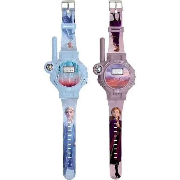 Σετ Ρολόγια - Walkie Talkies Frozen με Εμβέλεια έως 200m με Φακό & Πυξίδα Lexibook DMWTW1FZ
