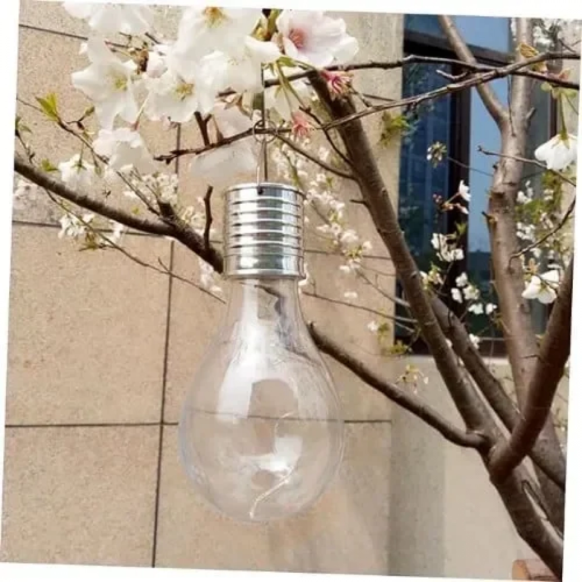 Ηλιακή Λάμπα 4 LED Λευκό 7.5x16cm TNS YN-P-01