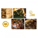 LED Γιρλάντα String Light με Θερμό Λευκό Φωτισμό 8m 3000K IP44 10xLED Aigostar