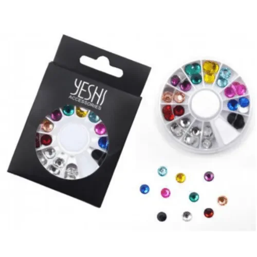 Διακοσμητικά Στρασάκια 10 Χρωμάτων 7Mm Για Nail Art A5991