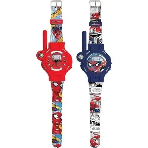 Σετ Ρολόγια - Walkie Talkies Spiderman Με Εμβέλεια Έως 200M Με Φακό &Amp; Πυξίδα Lexibook Dmwtw1Sp