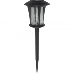 Ηλιακό Διακοσμητικό Φωτιστικό Κήπου LED "Glass" 13x42 cm σε Μαύρο Χρώμα Ε-1814