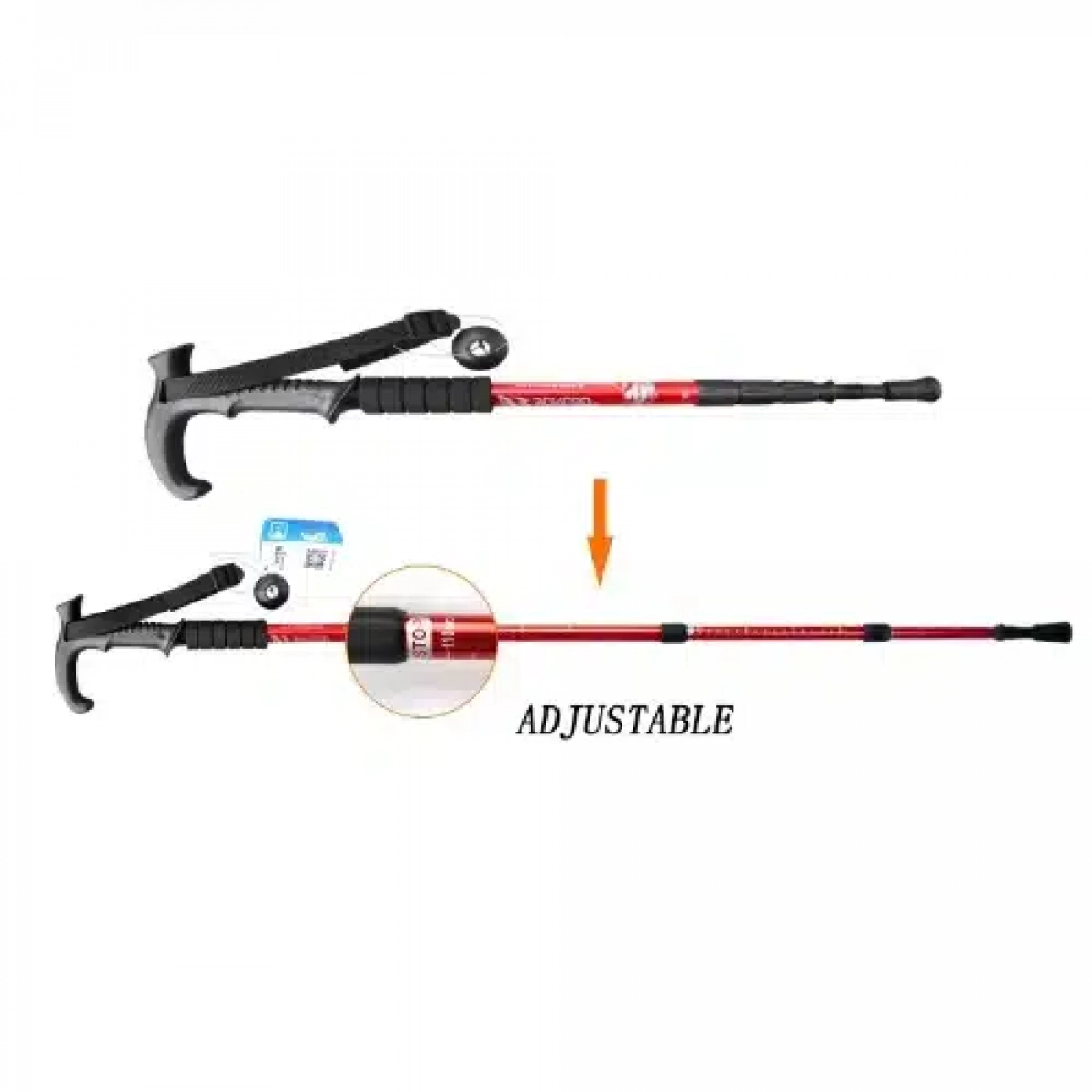 Πτυσσόμενο Μπατόν Ορειβασίας 63-135 cm Hiking Pole SDS-18775
