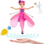 Λαμπάδα Κούκλα υπτάμενη νεράιδα Beautiful Flying Fairy Doll 8018 Ροζ - Image 4