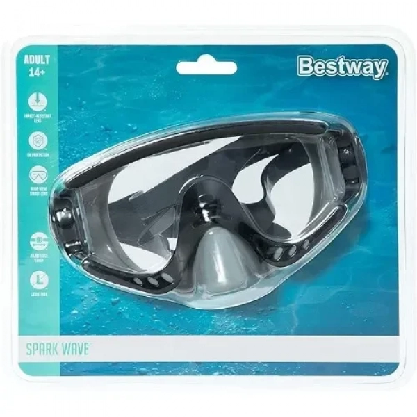 Μάσκα Θαλάσσης Spark Wave 14+ σε Μαύρο Χρώμα Bestway 22044