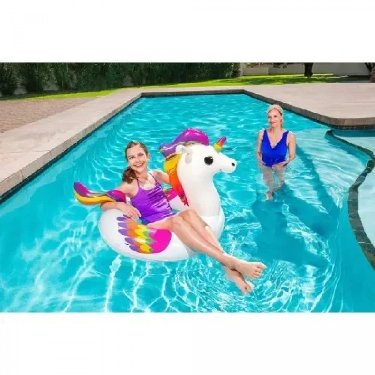 Bestway 36159 Παιδική Φουσκωτή Σαμπρέλα Θαλάσσης Unicorn Λευκή 119εκ.