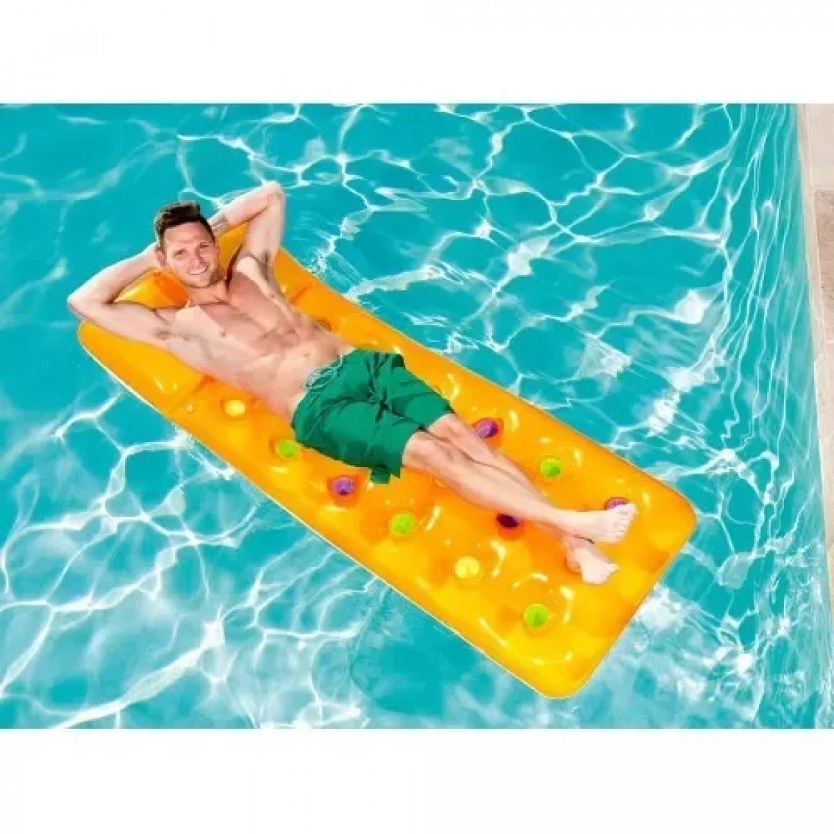 Φουσκωτό Στρώμα Θαλάσσης 188x71cm Κίτρινο Bestway 43014