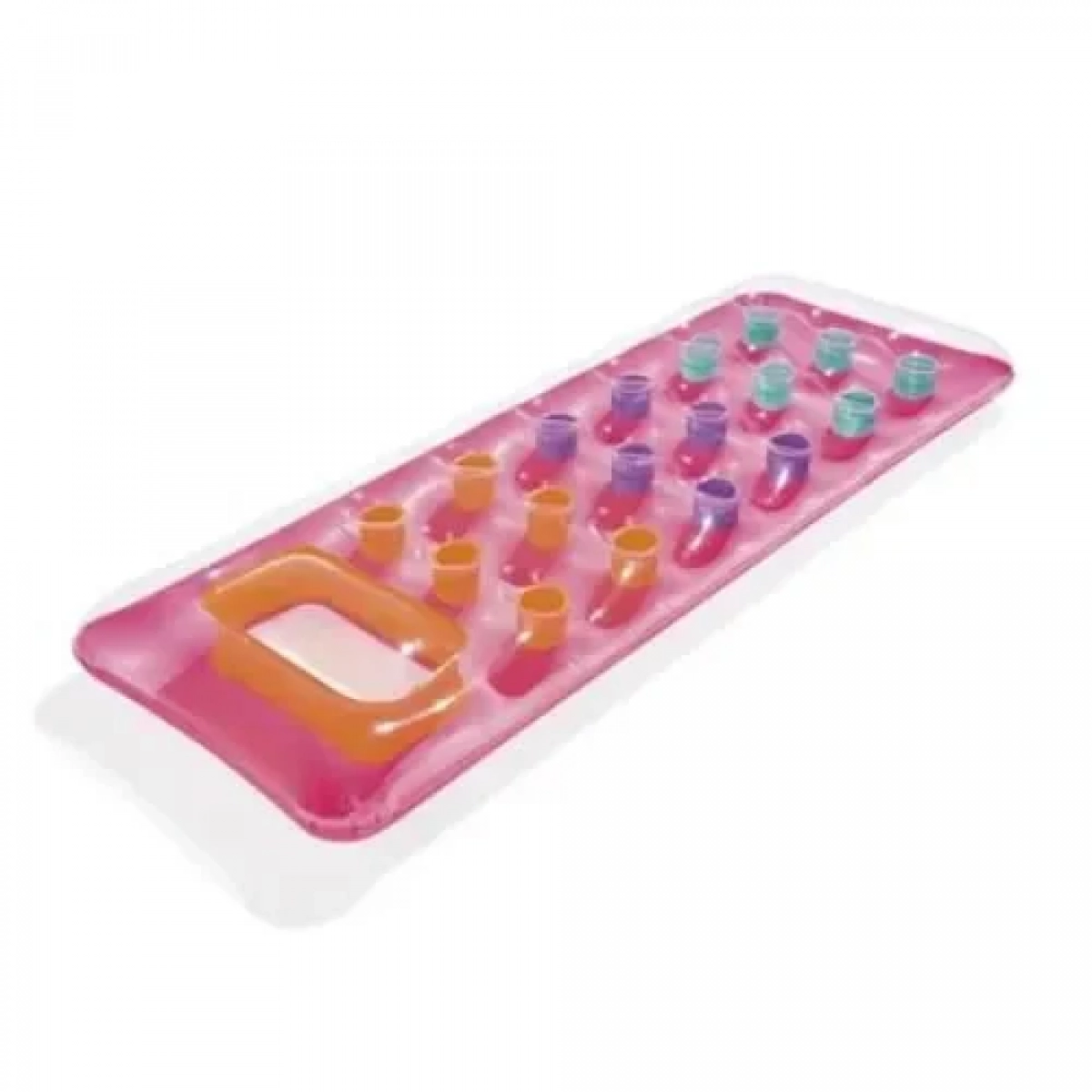 Φουσκωτό Στρώμα Θαλάσσης Transparent Floating Mat 188cm Ροζ Bestway 43040
