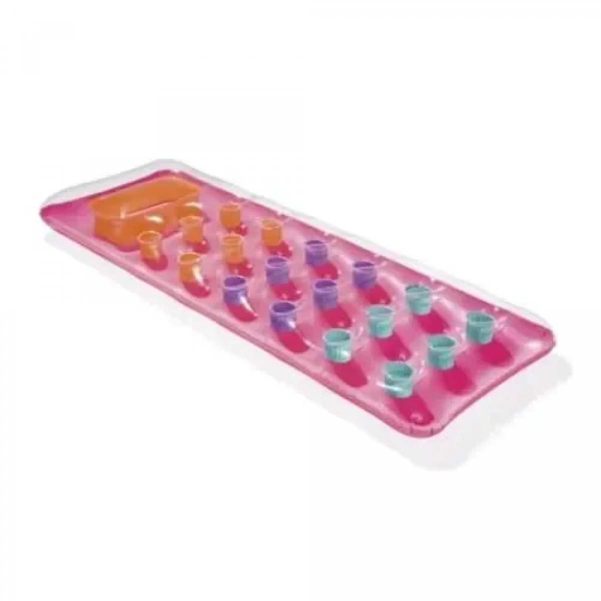 Φουσκωτό Στρώμα Θαλάσσης Transparent Floating Mat 188cm Ροζ Bestway 43040