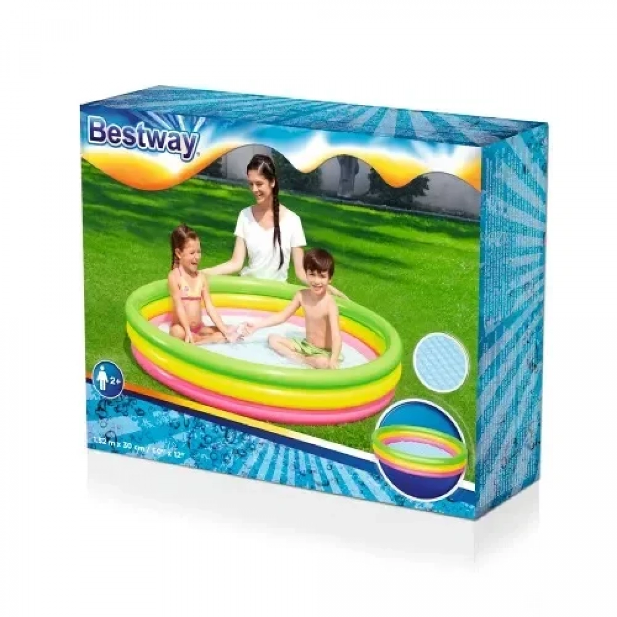 Φουσκωτή πισίνα Rainbow 152 x 30 cm Bestway 51103