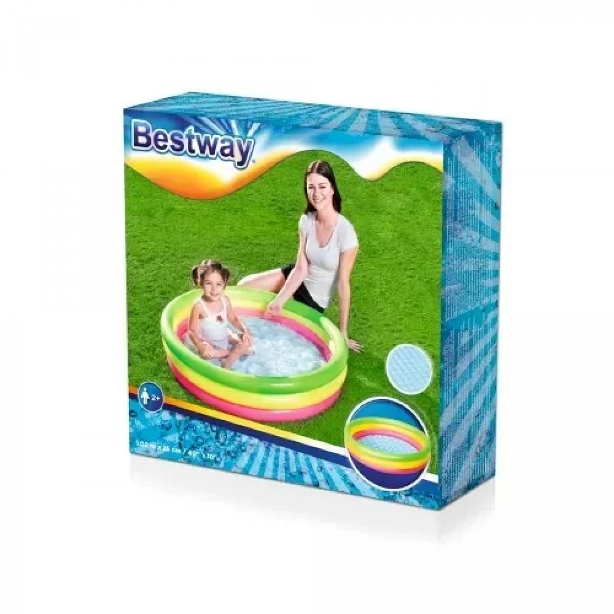Φουσκωτή πισίνα Rainbow 102 x 25 cm Bestway 51104