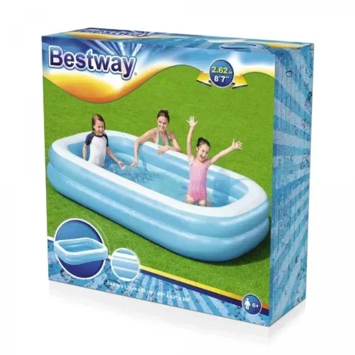 Φουσκωτή Πισίνα 262x175x51 cm 3+ Bestway 54006