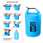 Αδιάβροχος Αεροστεγής Σάκος Ocean Pack 5L με Λουρί Ώμου που Επιπλέει στο Νερό