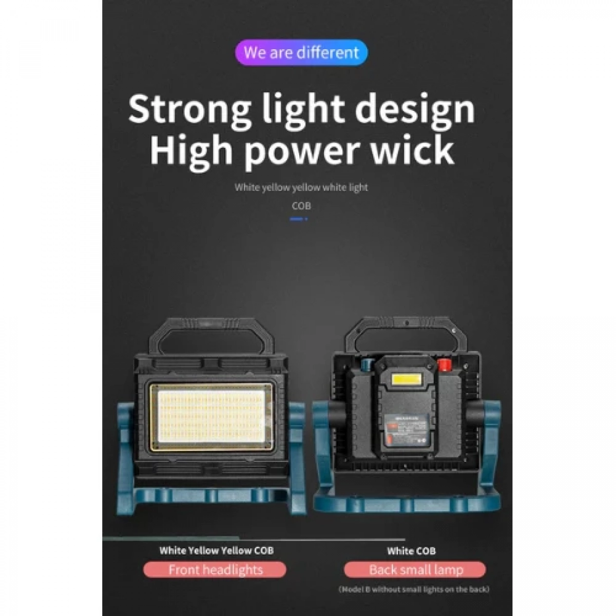 COB Led Φορητό Φωτιστικό Εργασίας πολλαπλών χρήσεων GD-102C