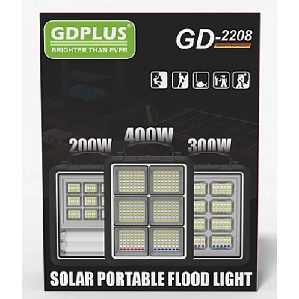 Ηλιακό σύστημα φωτισμού – Φορτιστής 300W GDplus GD-2208B