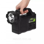 Φορητό Ηλιακό Σύστημα Φωτισμού με 3 LED Λάμπες & Φακό - Power Bank Φορτιστή Μπαταρίας 5500mAh GD-P30