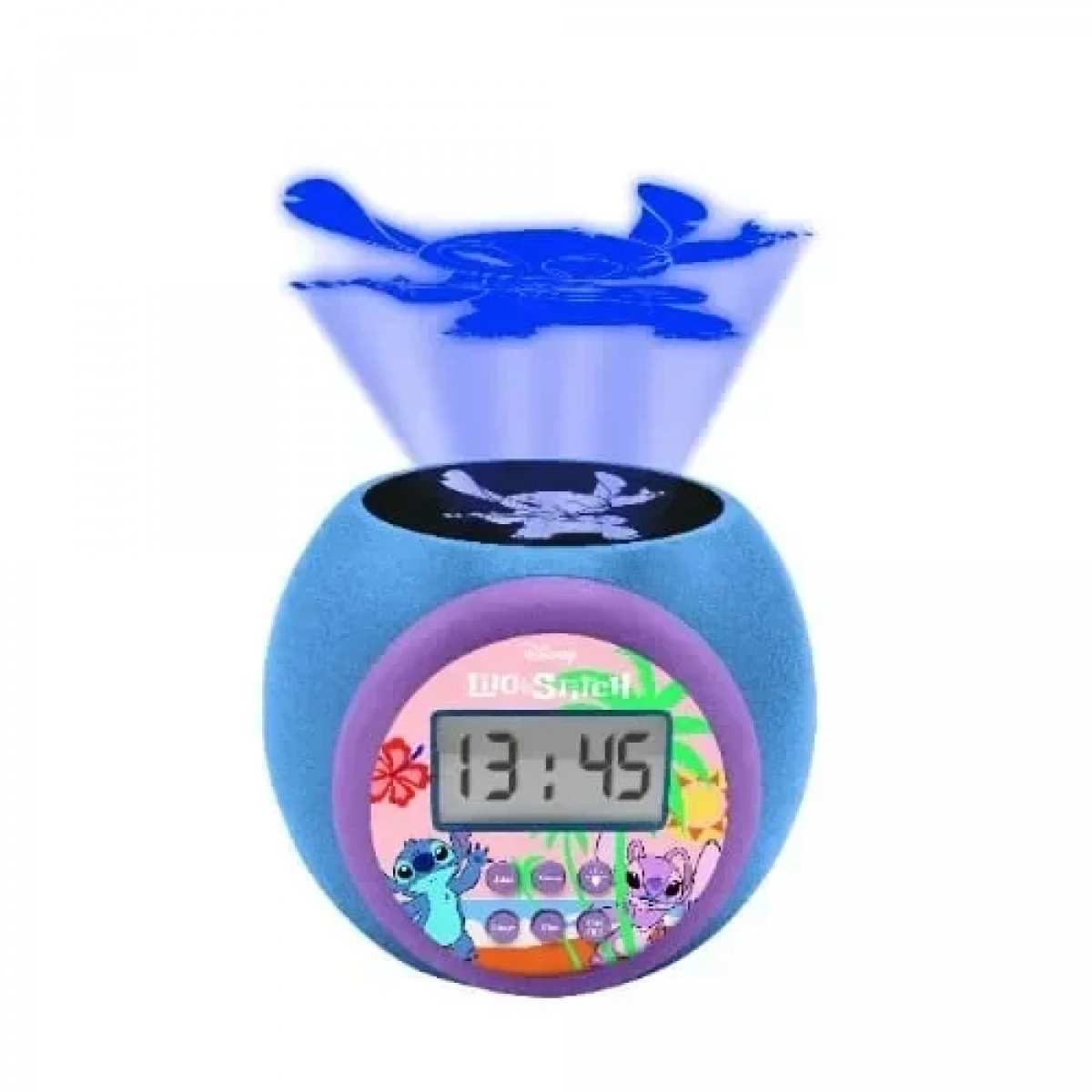 Ψηφιακό Ρολόι Επιτραπέζιο με Ξυπνητήρι Stitch Projector Lexibook RL977D