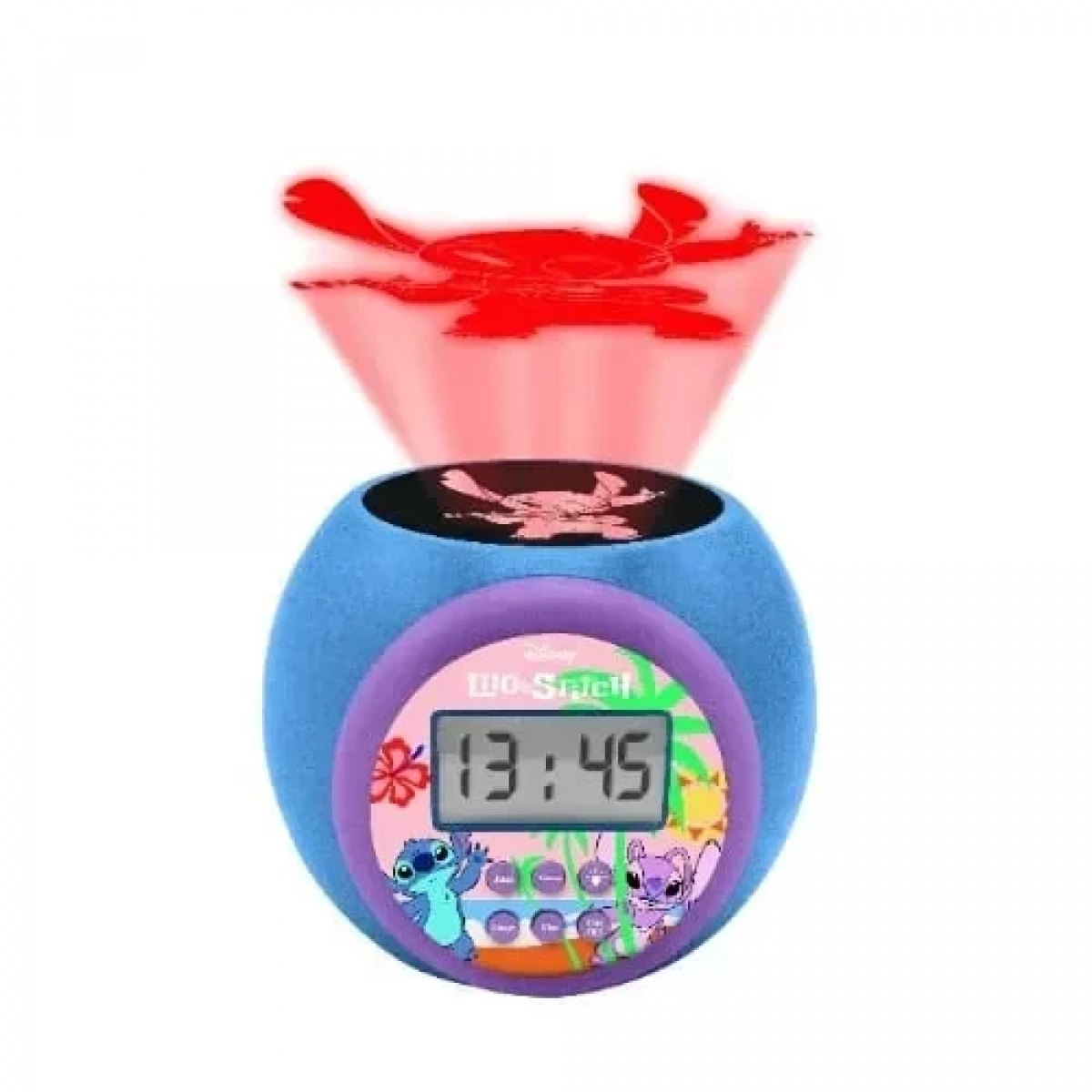 Ψηφιακό Ρολόι Επιτραπέζιο με Ξυπνητήρι Stitch Projector Lexibook RL977D