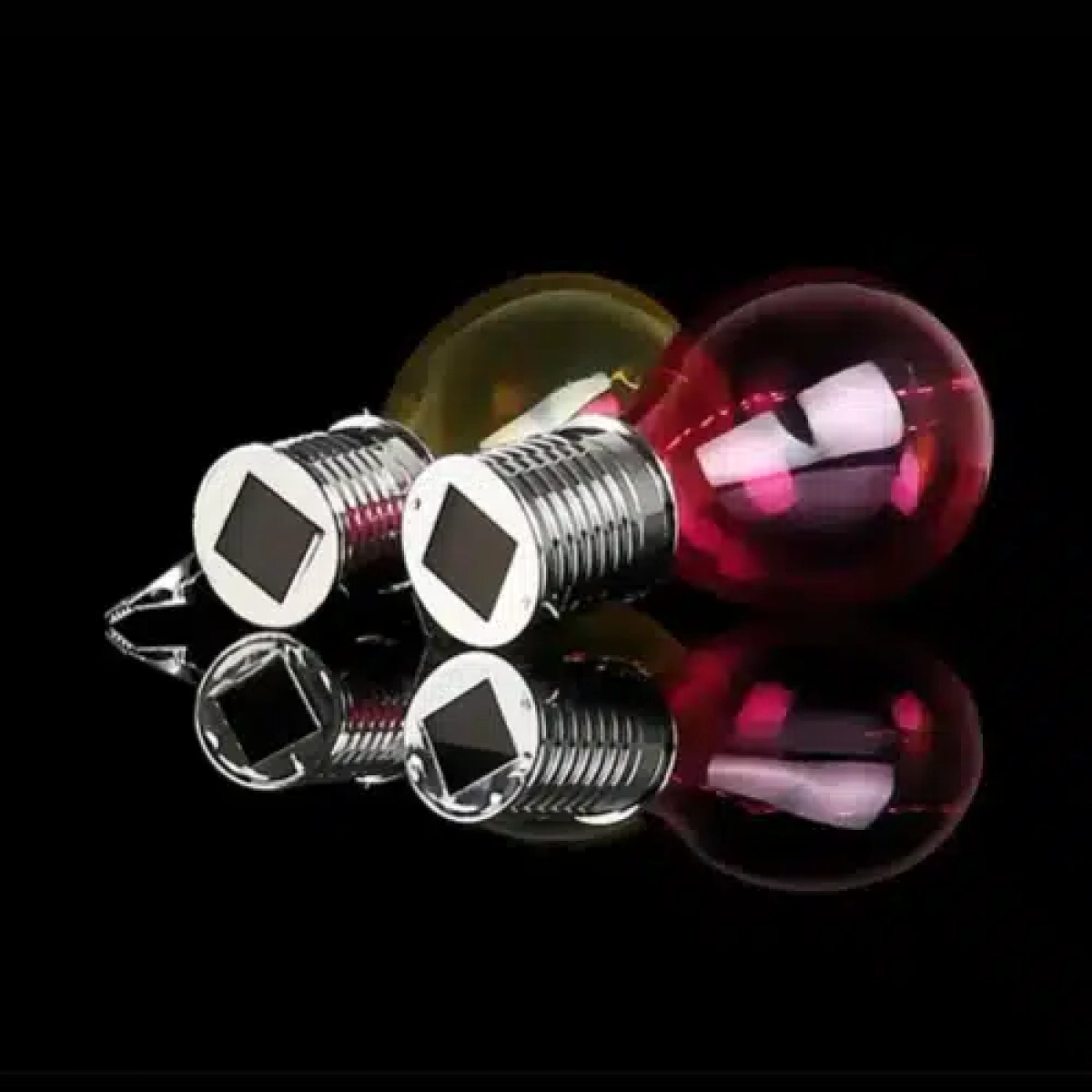 Ηλιακή Λάμπα 4 LED Ροζ 7.5x16cm TNS YN-P-01