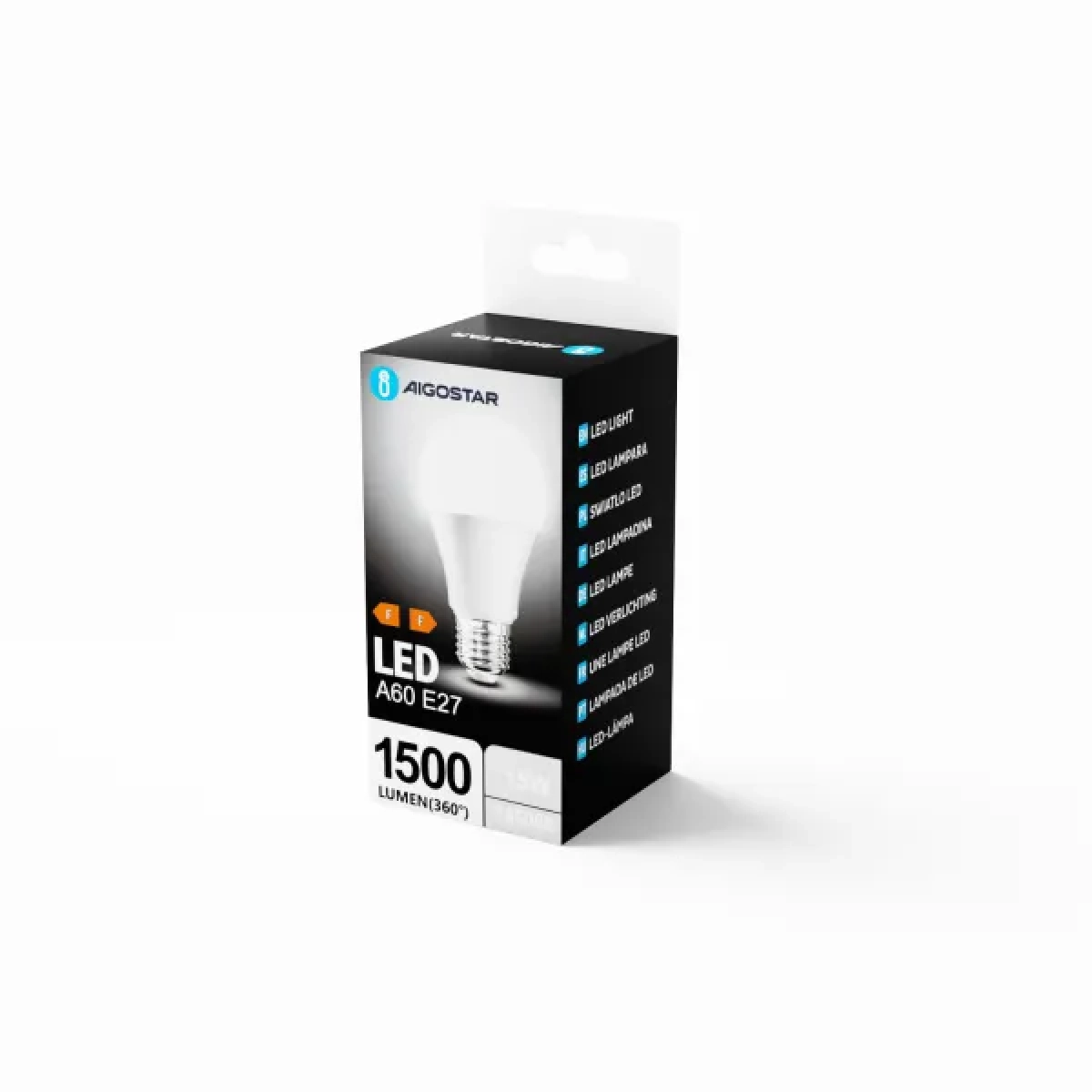 Λάμπα LED A60 E27 15W 6400Κ Ψυχρό Λευκό Aigostar