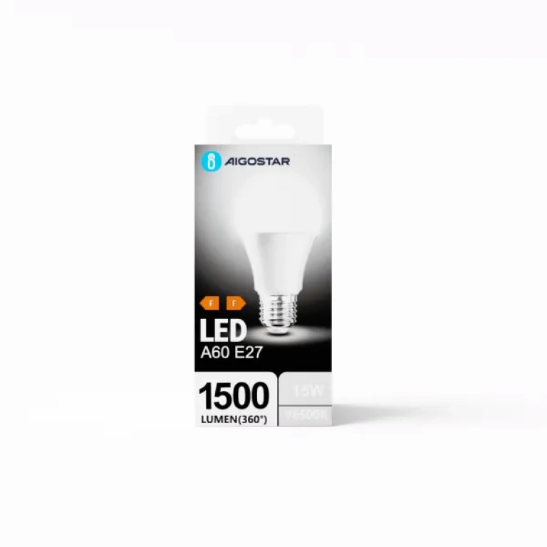 Λάμπα LED A60 E27 15W 6400Κ Ψυχρό Λευκό Aigostar