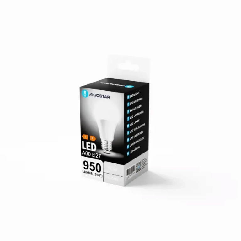 Λάμπα LED A60 E27 12W 6500Κ Ψυχρό Λευκό Aigostar