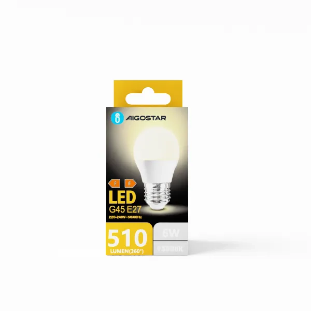 Λάμπα LED G45 E27 6W 3000Κ Θερμό Λευκό Aigostar