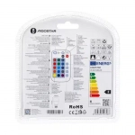 Ρυθμιζόμενη Λάμπα LED A60 E27 8W RGB+W με τηλεχειριστήριο ρύθμισης έντασης & αλλαγής 16 χρωμάτων Aigostar