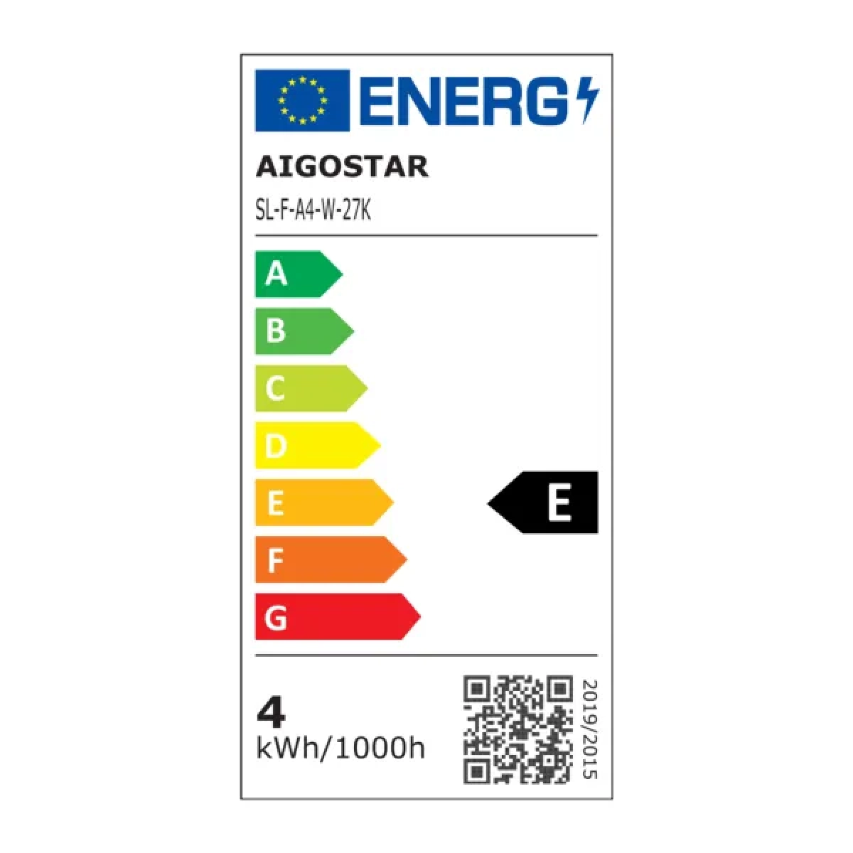 Λάμπα LED Νήματος Milky White A60 E27 4W 2700K Θερμό Λευκό Aigostar