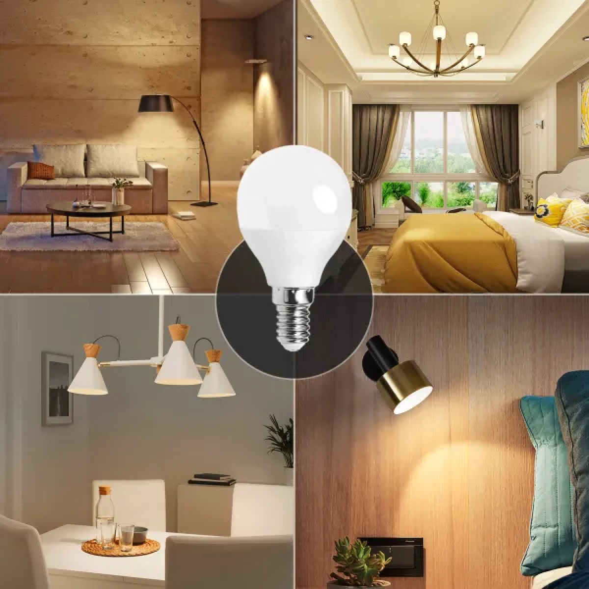 Λάμπα LED G45 E14 3W 6400K Aigostar
