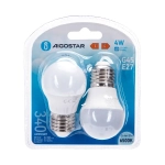 Λάμπες LED Σετ 2 τμχ G45 E27 4W 6500K Aigostar