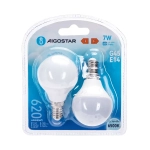 Λάμπες LED Σετ 2 τμχ G45 E14 7W 6500K Aigostar