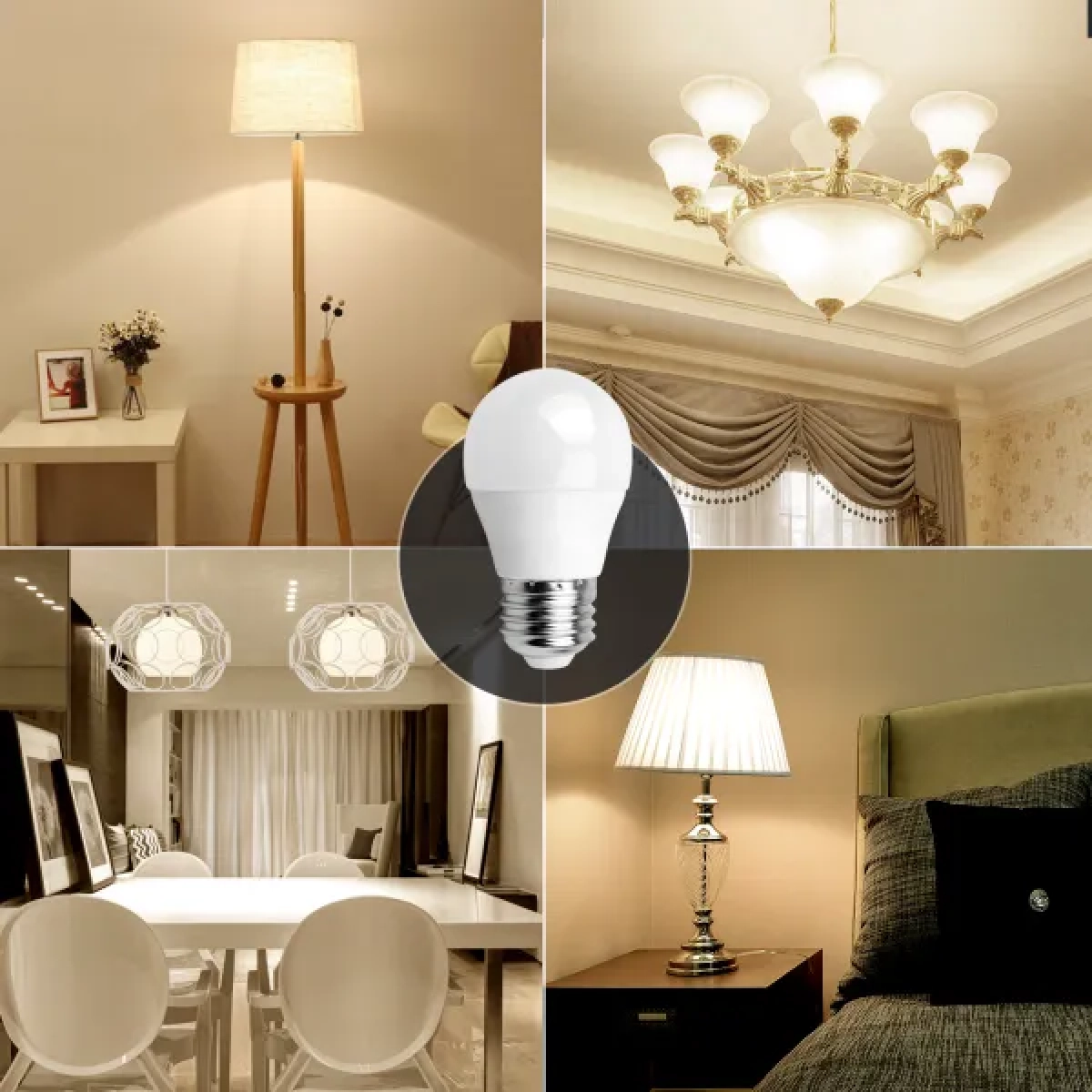 Λάμπες LED Σετ 2 τμχ G45 E27 3W 3000K Aigostar