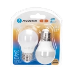 Λάμπες LED Σετ 2 τμχ G45 E27 4W 3000K Aigostar