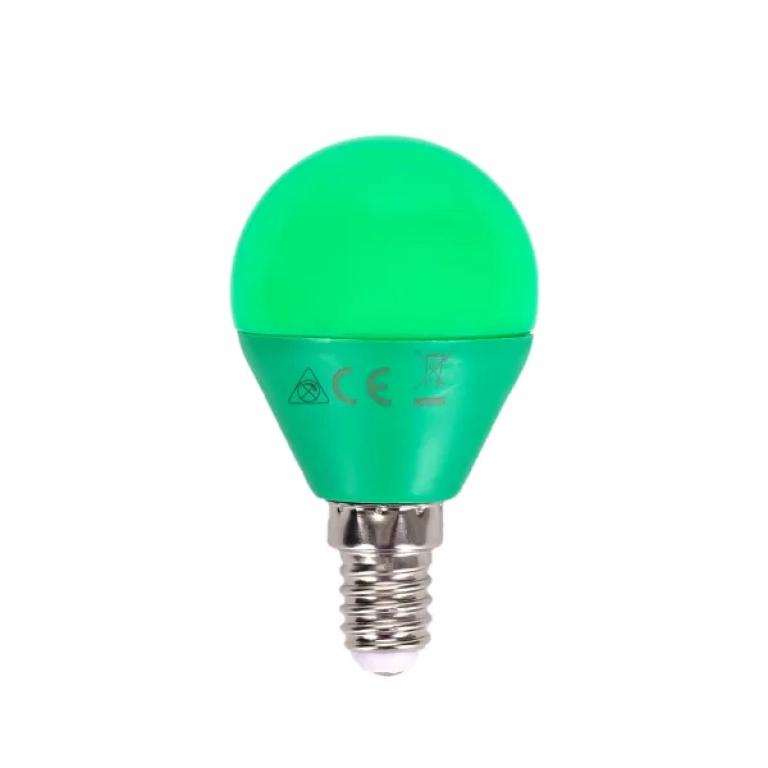 Λάμπα LED G45 E14 4W σε Πράσινο Χρώμα Aigostar
