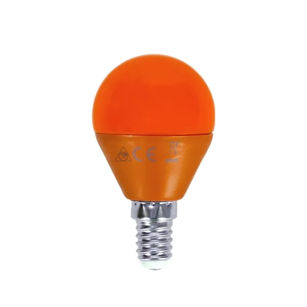 Λάμπα LED G45 E14 4W σε Πορτοκαλί Χρώμα Aigostar