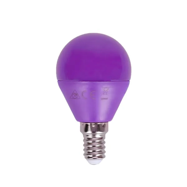 Λάμπα LED G45 E14 4W σε Μωβ Χρώμα Aigostar