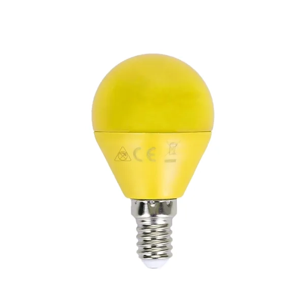 Λάμπα LED G45 E14 4W σε Κίτρινο Χρώμα Aigostar