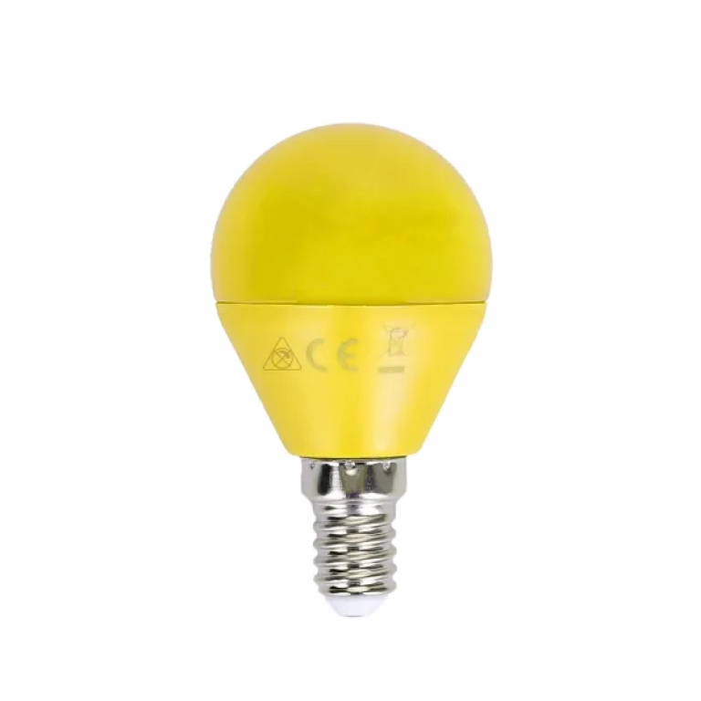 Λάμπα LED G45 E14 4W σε Κίτρινο Χρώμα Aigostar