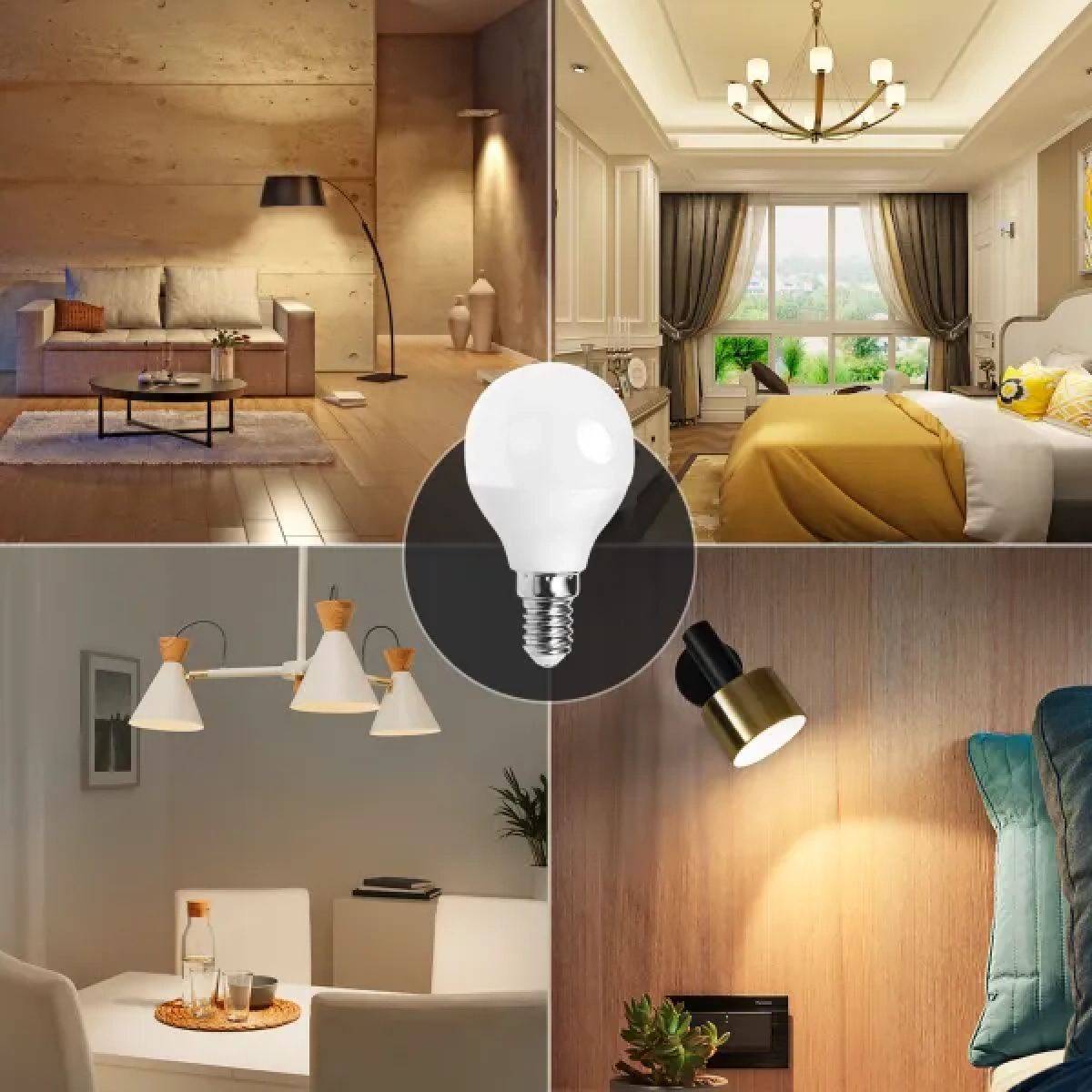 Λάμπα LED G45 E14 4,9W 3000Κ Aigostar
