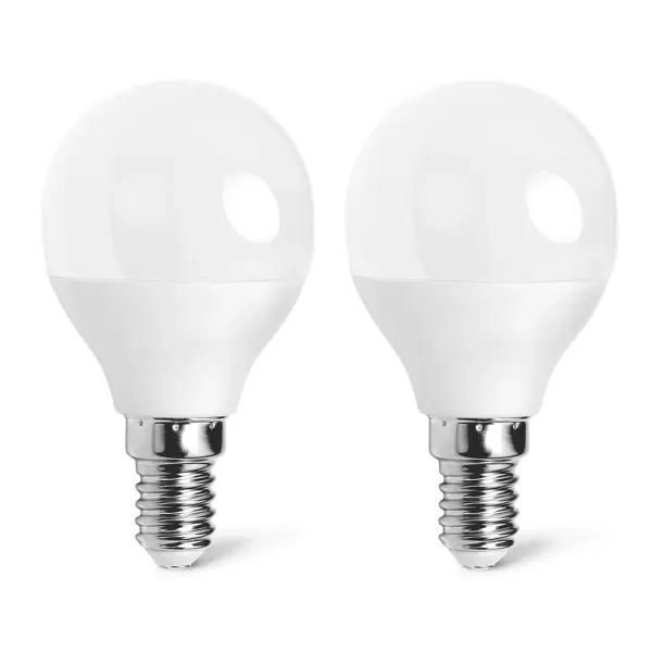 Λάμπες LED 2 τμχ G45 E14 4,9W 3000Κ Aigostar