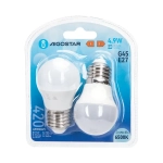 Λάμπες LED 2 τμχ G45 E27 4,9W 6500Κ Aigostar