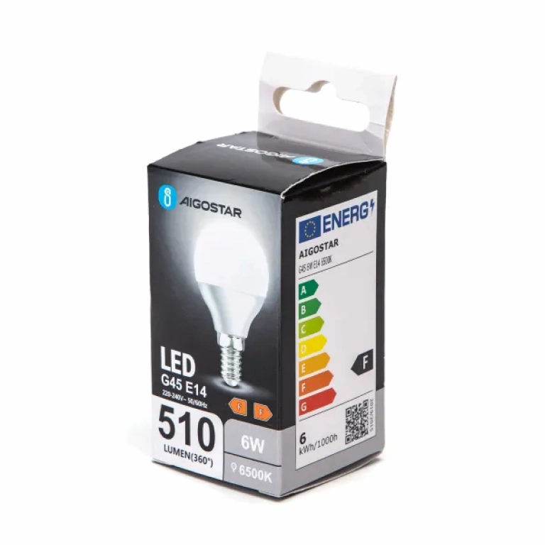 Λάμπα LED G45 E14 6W 6500K Aigostar