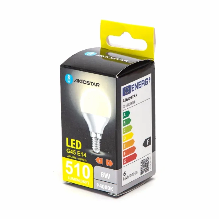 Λάμπα LED G45 E14 6W 4000K Aigostar