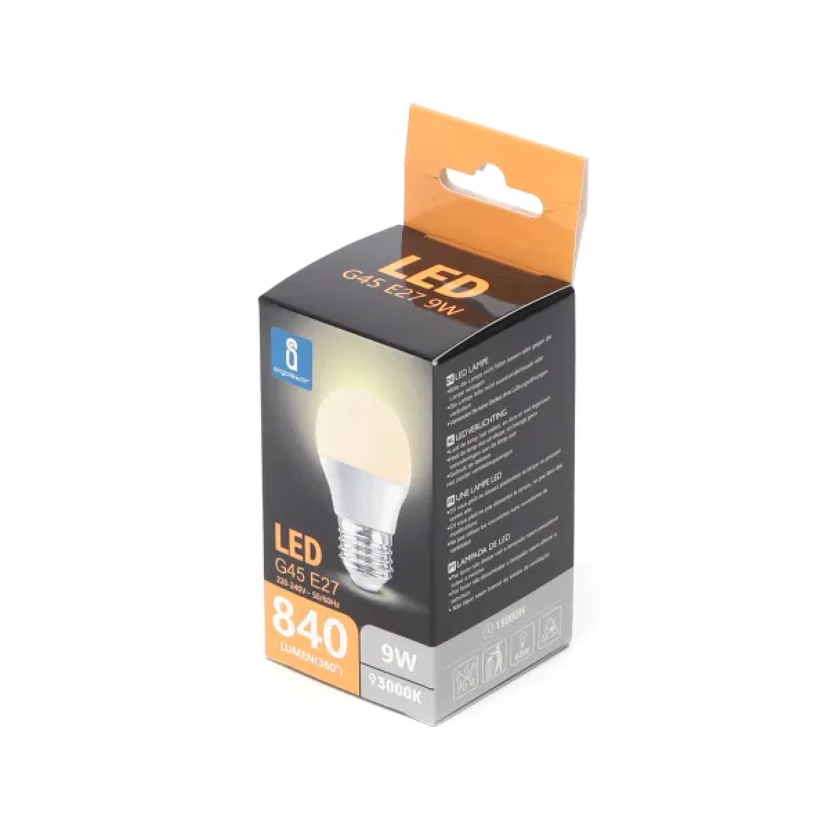 Λάμπα LED G45 E27 9W 3000K Aigostar