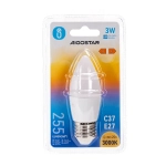 Λάμπα LED C37 E27 3W 3000K Aigostar