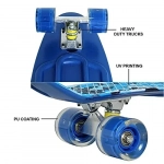 Παιδικό Skateboard 56x15cm με Σχέδιο Μπλε Παραλλαγή 15409