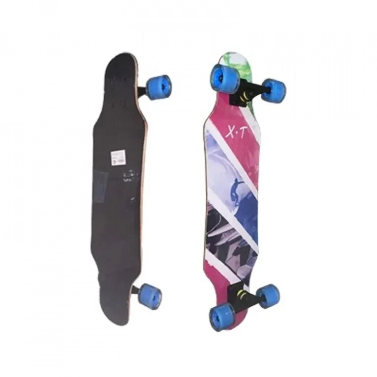 Παιδικό Skateboard 80x20cm με Σχέδιο Εικόνες Πολύχρωμο 15412