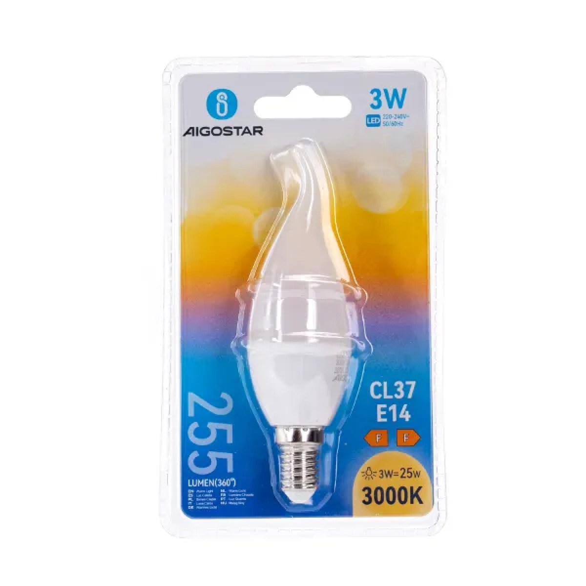 Λάμπα LED CL37 E14 3W 3000K Aigostar